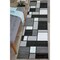 World Rug Gallery Contemporary Modern Boxes Design Soft Runner Rug 2'x10' Gray 106GRAY2X10 - alternate 1